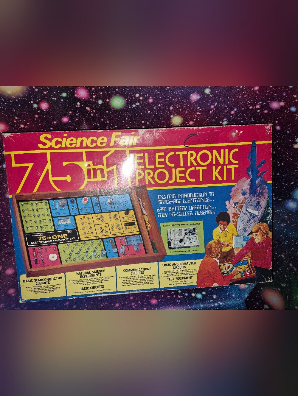 ⚡🔬 Vintage Science Fair 75-in-1 Electronic Project Kit | Radio Shack | STEM